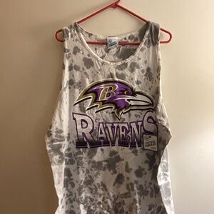 Vintage Tubular Gray and White Tank Top